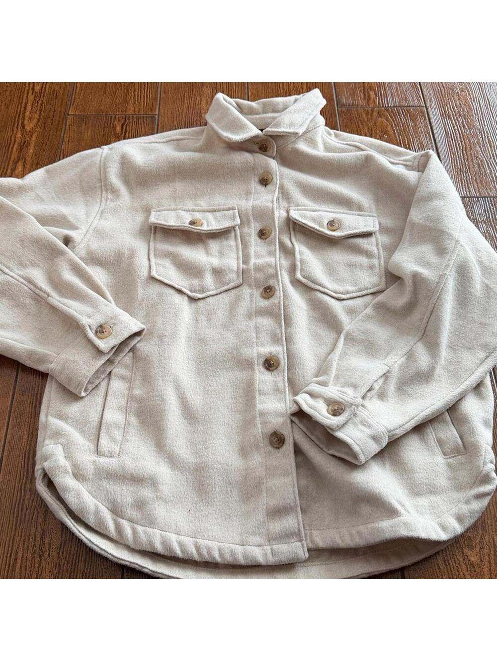 Member's Mark Women's Shacket Size M Toasted Heather